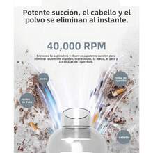 La aspiradora del vehículo tiene una carga inalámbrica de doble uso y una aspiradora portátil de alta potencia. - Yt - m2037 [doble uso de succión y soplado] caja de color en inglés - Ver 3