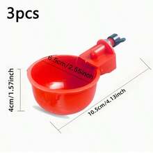 Bộ 3 bình uống nước tự động cho gia cầm, gà, vịt, ngỗng, bình cấp nước tự động, tiện lợi và sạch sẽ, chống bắn nước, thích hợp cho chăn nuôi gia đình và chăn nuôi quy mô lớn, không cần điện. - Loại A - Xem 7