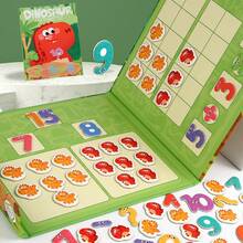 Magnetic Number Puzzle, Interesting Early Math Educational Toy, Paper Teaching Aid, Preschool Subtraction New Toy - Multicolor - View 3