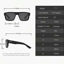SGIAWETA-3-Piece Set Men's Fashion Glasses - Classic Glasses Suitable Driving, Everyday Outings, Running, Hiking And Beach Going-Birthdaygift - 黑白 - 查看 3