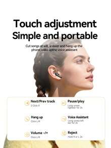 Acer OHR548 In-Ear Wireless Bluetooth Headphones, ANC Active Noise Cancelling, High-Fidelity Sound Quality, Soft Silicone In-Ear Design, Compatible With Smartphones, Tablets, Laptops - View 11