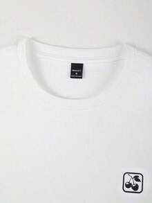 Men's Casual Short Sleeve Crew Neck Summer Print T-Shirt, Summer Streetwear Tee, Drop Shoulder Tee, Gifts For Boyfriend, Back To School Graphic Tees - 白色 - 查看 6