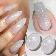 MIANEL 12ML 2026 热门梦幻婚纱亮片凝胶指甲油 热门亮片钻石凝胶指甲油 白色美甲 美甲沙龙使用 春季美甲 情人节美甲用品 - 彩色 - 查看 9