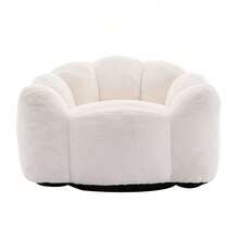 Living Room Chairs - White + Plush - View 5
