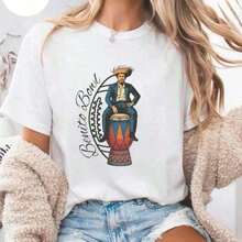 Summer Tops2026Valentine Outfits For WomenWomen's And Men's Bunny Football Bad Benito Shirt, Bunny Bowl 2026 Halftime Show, Puerto Rico  Bowl TShirt, Retro Concert Graphic Top, Gift TeeLoose And Comfortablebenito Bowl Topssummer Clothes - 白色 2 - 查看 1