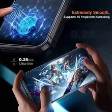 兼容 17 Pro Max/17 Pro/17 Air/17E/16 Pro Max/15/14/13/12/11/X/XR/Xs Max,带可拉出式防尘隔层,即插即用,全屏保护膜,防刮花,防指纹,超高清 - 無色 - 查看 10