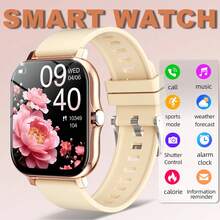 1.83-Inch Full Touch Screen Unisex Smartwatch With The Following Features: Call Answering, Message Alerts, Music Control, Remote Camera, Pedometer, Calorie Tracking, Multiple Sports Modes, Alarm, Incoming Call & Message Notifications, Compatible With Android And IOS - Multicolor - View 12