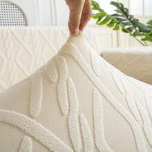 Thick Jacquard Sofa Cover, Stretch Sofa Slipcover, European And American Style, Suitable For 1/2/3/4 Seater Sofa, Ideal For Households With Pets, Elastic Bottom And Edges - Beige - View 6