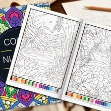 Color By Numbers Mandala Coloring Book For Adults And Teens, An Engaging Adult Version Of A Mandala Number Coloring Book, Designed Specifically For Relaxation And Unwinding. It's The Perfect Holiday Or Birthday Gift For Yourself Or A Friend - Multicolor - View 6