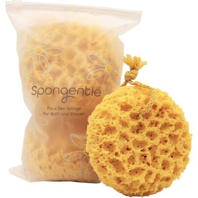 Esponja de cuerpo ultrasuave, para baño y ducha, múltiples texturas para limpieza suave y exfoliación profunda, generosa y rica espuma, para todas las edades (esponja corporal ultra suave (3 piezas)