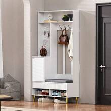 Hall Trees - White + MDF-2 - View 5