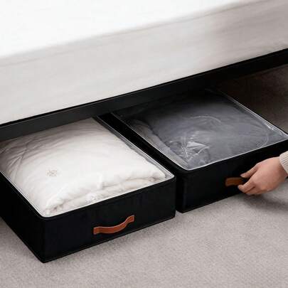 1 pieza Bolsa de almacenamiento grande de ropa debajo de la cama, bolsa plegable para almacenamiento de edredones y ropa, bolsa organizadora para dormitorio