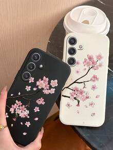 1 chiếc ốp lưng điện thoại silicon lỏng hình hoa anh đào dễ thương, cạnh thẳng, tương thích với Galaxy S26 S25 S24 Ultra S24 Plus S24 FE S23 S22 A55 A54 A53 A52 A50 A30 A42 A35 A34 A33 A25 A24 A20 A30 A15 A17, Smart 8/ Hot 40i/ Spark 20/ Spark 20C/ Spark Go 2024/ G84/Honor X9b X9A X9D X7B X9C X6A 8X X7 X8 X8C X8B Y9S Y9A Y7P Y7P/1+ - màu đen - Xem 3