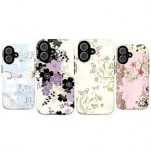 Soft Girl Butterfly Aesthetic Phone Case – Vintage Floral & Music Notes Pastel Cottagecore Tough Cover
for  17/16/15/14/13/12/11/Plus/Pro/Pro Max/17 Air and Galaxy S26/S25/S24 Plus/S23/S22/S21 UltraWaterproof Protective Design, Perfect Gift for Her - mehrfarbig02 - Übersicht 3