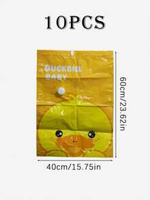 10pcs/1pc Yellow Duck Vacuum Compression Bags, Large Capacity Clothing Storage Compression Bags, Foldable Thickened Vacuum Storage Bags, Moisture-Proof Waterproof Space-Saving,Multiple Sizes Available, Vacuum Storage Bags Storage Bag Travel Essential - View 23