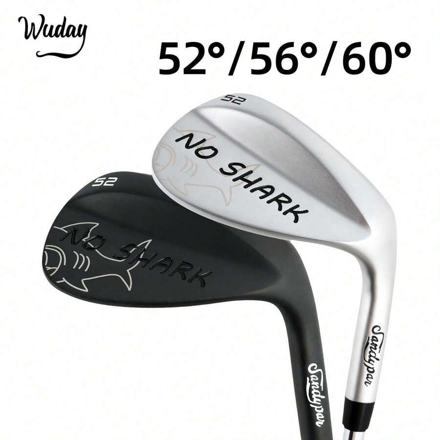 WUDAY 高爾夫挖起桿 右手用 不鏽鋼低重心設計 黑色鯊魚風格 52°/56°/60°三種角度可選 提升擊球準確度 高仰角挖起桿 高爾夫球具 時尚高爾夫球桿 - 黑色 - 查看 1