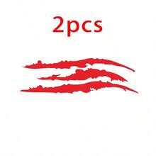 1pc Black & White Ghost Claw Eyebrow Sticker, Funny Car Sticker, Waterproof Scratch-Resistant Sticker, Creative Car Accessories - Ghost Claw - View 20