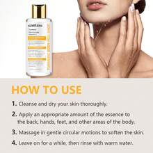 Tinh chất tẩy tế bào chết toàn thân SUMIFANG chiết xuất nghệ, axit glycolic và vitamin C, serum dưỡng ẩm làm sáng da, trị nám, 100ml - nghệ - Xem 7