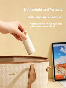 Portable Foldable Strong Adhesive Mini Lint Roller Set With Dust-Proof Cover, 180° Foldable Compact Design, Travel Essential For Home And Office - Multicolor - View 4