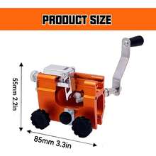Portable Manual Chain Saw Sharpener, Adjustable Clamp And Precise Guide Rail, Suitable For 8-22 Inch Chains/Electric Saws - A - View 3