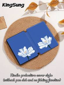 Kingsung 蓝底白牡丹花纹平板电脑保护套，兼容 iPad Air 8 (M4) 2026 (11 英寸)、Air 8 (M4) 2026 (13 英寸)、9.7/10.2/10.5/10.9/12.9 英寸/Pro 11、第十代、Air 8 (M4) 2026 (11/13 英寸)，也适用于 Galaxy Tab S6 Lite 10.4 英寸。提供防摔保护、智能支架/自动唤醒/睡眠功能，也适用于 Kindle Paperwhite 第十二代 2024 款和 Kindle 第十一代 2022 款。 - 彩色 - 查看 10