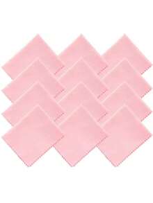 Bộ 6/12/100 khăn lau microfiber (kích thước 18cm x 28cm) đựng trong túi vinyl riêng | Khăn lau kính mắt, điện thoại, màn hình, ống kính máy ảnh và các bề mặt mỏng manh khác (Đen & Xám) - màu đen - Xem 12