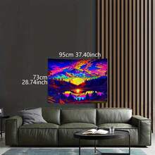 1件太空景观装饰墙布，打造极致房间改造，独特设计背景图，艺术家居装饰挂布墙画，风景星系灵感室内风格美学升级挂毯 - L - 查看 4