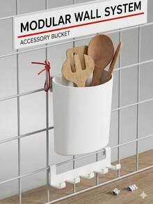 双层滑动式浴室厨房收纳架，带5个挂钩，多功能浴室厨房水槽储物架，可伸缩防潮设计，加厚PP材质，易于安装和清洁 - 彩色 - 查看 13