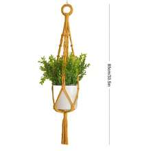1 buc. Suport pentru plante Macrame, coș de jardinieră suspendat în stil boem, plasă pentru ghiveci de flori țesută manual - excluzând plantele în ghiveci - Multicolor - Vizualizare 15