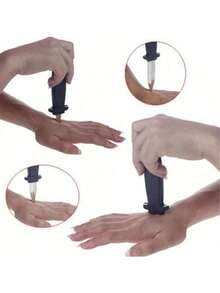 1/2/5把可伸缩玩具刀，隐藏刀片恶作剧玩具，魔术塑料刀，圣诞礼物，派对礼品 - 彩色 - 查看 2