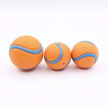 Dog Toy Ball Elastic Thickened Squeaky Boredom Relief Chew Resistant Tennis Ball Molar Training Interactive Pet Toy - Ginger - View 4
