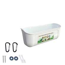 Máng ăn tự động cho gà, vịt, ngỗng, dê, treo trên hàng rào, dung tích lớn. - nhiều màu - Xem 14