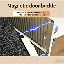 Simple Multi-Layer Dustproof Shoe Cabinet With Door, Home Entrance & Hallway Shoe Rack, Plastic Storage Cabinet For Rental House & Bedroom - 白色鞋櫃8門 - 查看 10