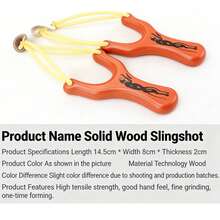 3pcs Solid Wood Bow-Shaped Rubber Band Slingshot - Three-Wood Leopard Print Body, High-Precision Grip Suitable For Outdoor Range Training And Shooting Sports - Multicolor - View 5