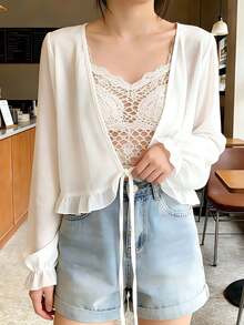 1 pieza Cárdigan de gasa, Ropa exterior ligera de verano para vestidos, Nuevo lanzamiento 2026 - Multicolor - Ver 8