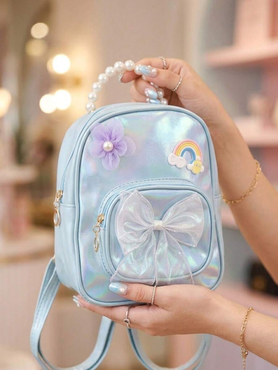 Toddler Backpack, Girls Backpack, Waterproof Material, Women's Backpack, Ultra-Light Bag - Blue - View 1