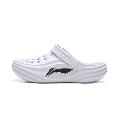  Dép bít mũi đế cao unisex LI-NING, kiểu xỏ chân tiện dụng cho bãi biển và hàng ngày, dép xăng đan chống thấm nước và thoáng khí AGUW005