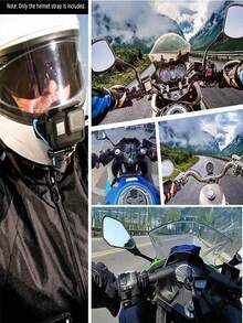 Adjustable Motorcycle Helmet Phone Holder + Anti-Lost Net. Suitable For Hero 12/10/9/8/7 Action Camera. Motorcycle Helmet Action Camera Mount Bracket. Designed For Stable Shooting During Riding, Compatible With All Smartphones And Most Action Cameras. An Excellent Gift For Riders. - View 2