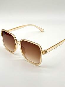 1 pieza Gafas de moda con marco grande retro, diseño clásico y elegante, adecuado para decoración, actividades al aire libre, viajes, vacaciones en la playa, especialmente adecuado para vacaciones en la playa y actividades al aire libre, unisex - Multicolor - Ver 2