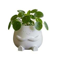 4 Styles Of 3D Printed Functional Flowerpots - Reader's Companion Planter, Thoughtful Planter, Tranquil Planter, Dreamer's Planter. They Are The Perfect Home For Succulents Or Money Plants, Can Be Used As A Desktop Organizer For Pens, And Make Great Mother's Day, Birthday Or Housewarming Gifts. - A - View 12