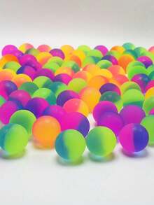 1pc Colorful Rainbow Elastic Ball - Perfect Party Gift And Birthday Gift! Small Size (Random Pattern), Party Gift, Birthday Party Gift, Bouncing Ball, Bouncing Ball Toy, Stitched Party Decoration, Mini Ball, Party Gift - Multicolor - View 3