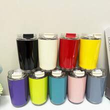 240ml Stainless Steel Mug, Hot & Cold Dual-Use Travel Coffee Cup - Multicolor - View 7