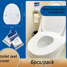 30 miếng lót bồn cầu dùng một lần, tan trong nước, 10 miếng/gói, giấy lót bồn cầu chống thấm nước, chống bẩn, dùng trong khách sạn, thảm lót bồn cầu dày dặn dùng một lần - Nhiều màu - Xem 9