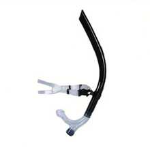 1 pieza Tubo de snorkel profesional para adultos, para entrenamiento de natación, práctica de respiración estilo libre, boquilla de silicona, equipo de natación y buceo - Naranja - Ver 8