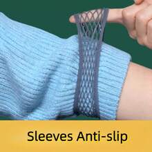 5pcs Adjustable Non-Slip Sleeve Garters Set | Unisex Seamless Shirt Cuff Tightener | Suitable For Suits, Shirts And Hanfu, Elastic And Reusable Quick Fastening Tool - One Size Fits All - View 1