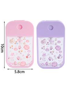 New Sea Ocean Element Starfish Shell Pattern Transparent PET Card Spray Bottle, Perfume Spray Bottle, Makeup Remover Dispenser, Moisturizing Bottle - Multicolor - View 7