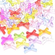 20/50pcs 20x34mm Transparent Acrylic Bow Tie Beads Bow Knot Charms For Jewelry Making DIY Handmade Necklace Bracelet Key Chain Phone Chain Accessories - Bow - View 7