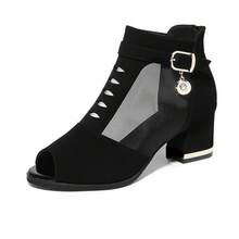 Women Heeled Sandals - Black - View 2