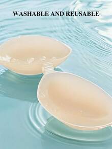 Áo ngực silicon dày dặn, không lộ đường may, chống thấm nước và thoải mái dành cho nữ. - Màu be - Xem 4