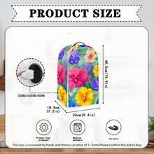 A Floral Pattern Juicer Dust Cover, Modern Style Polyester Print 40.5*18.5*24cm Home Decoration Appliance Cover, Dustproof, Washable Dust Cover - Full Coverage - View 2